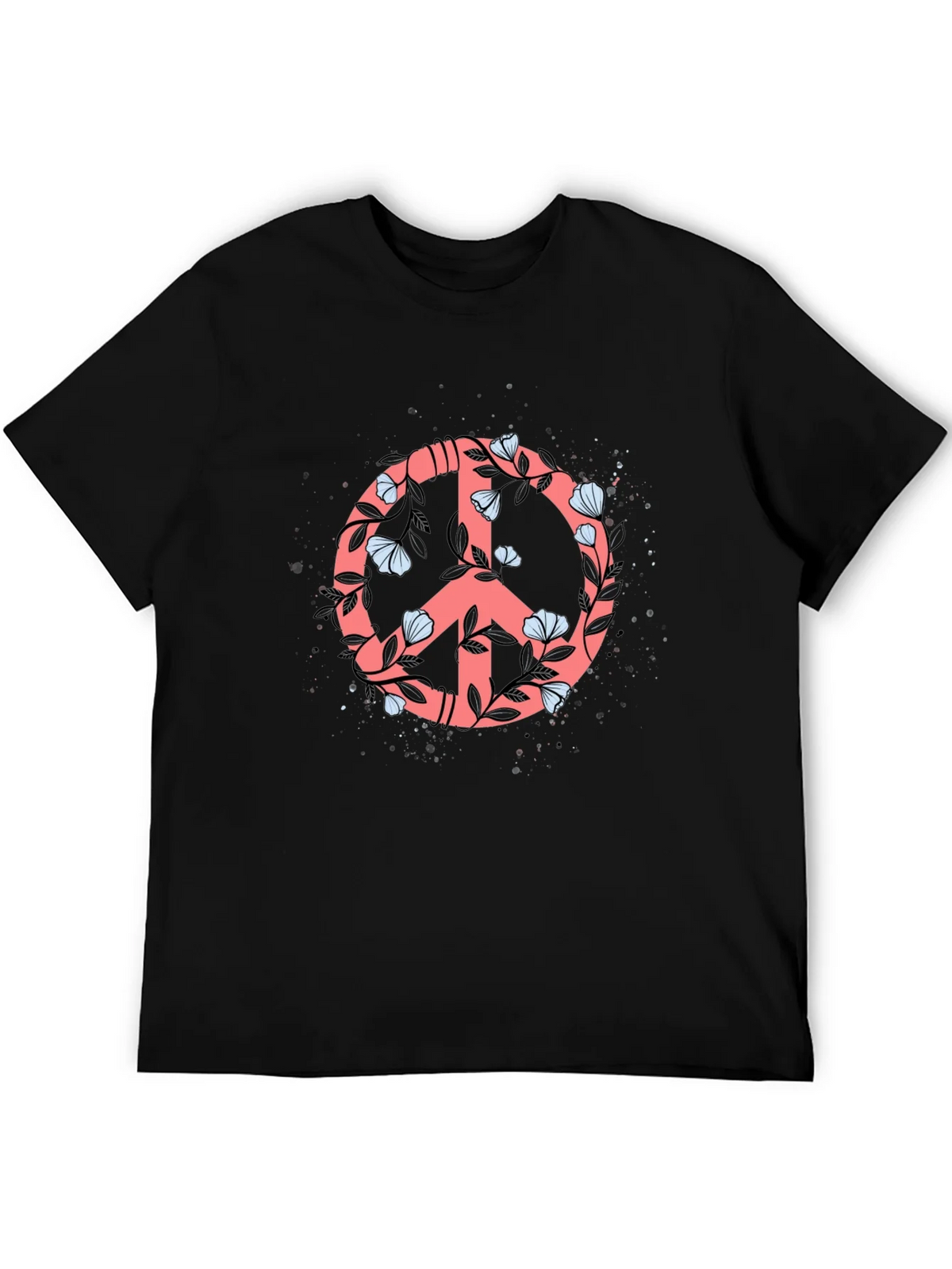 Floral Peace Sign Graphic Tee - Stylish Casual Top product image 5