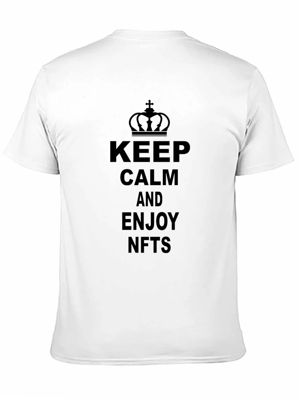 Keep Calm and Enjoy NFTs Black T-Shirt product image 10