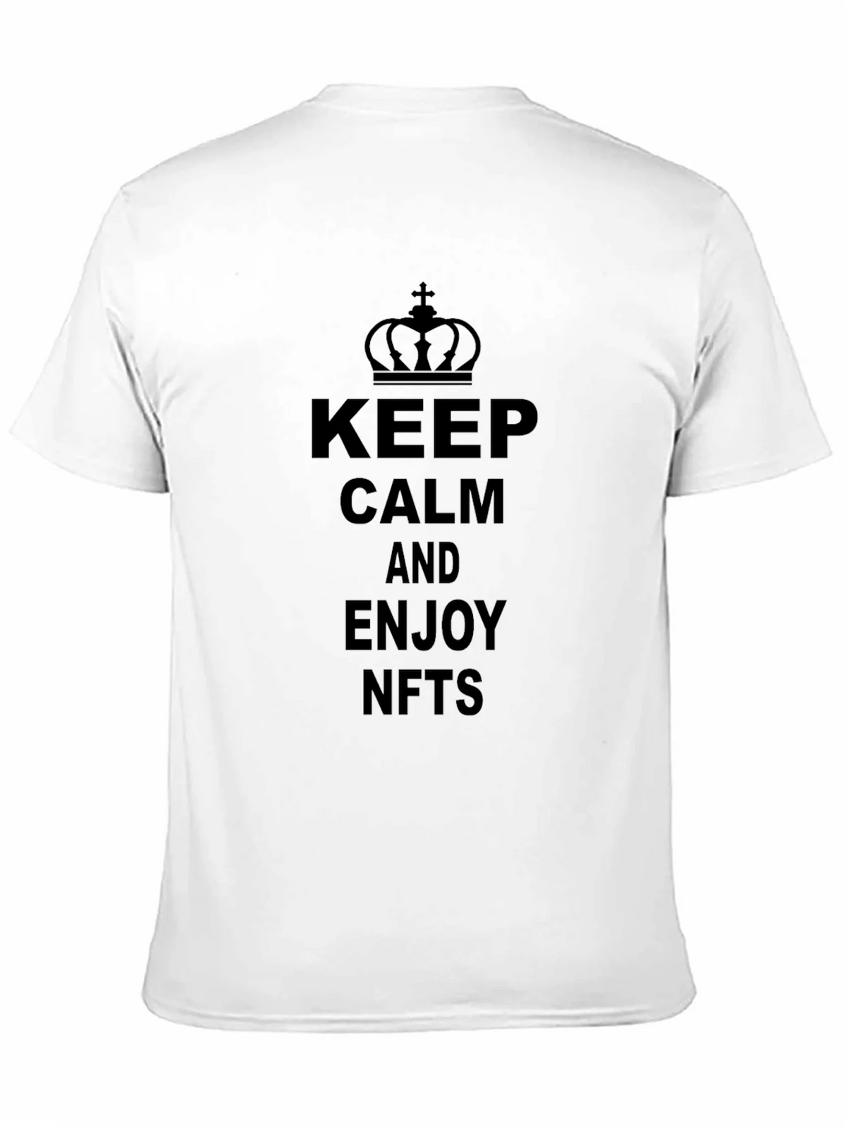 Keep Calm and Enjoy NFTs Black T-Shirt product image 10