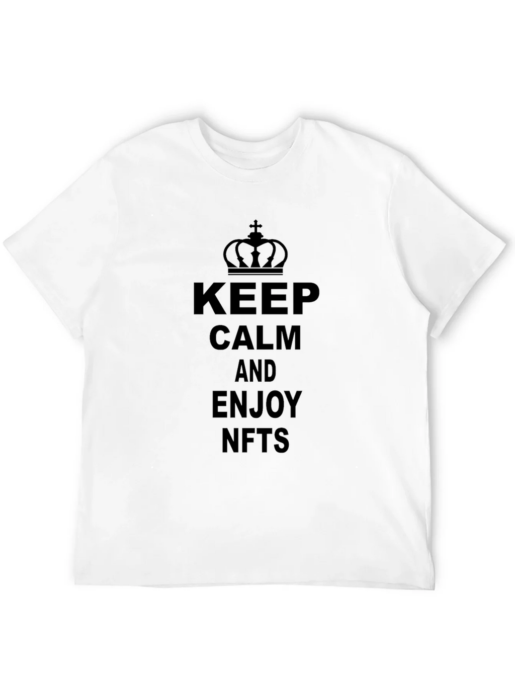 Keep Calm and Enjoy NFTs Black T-Shirt product image 11