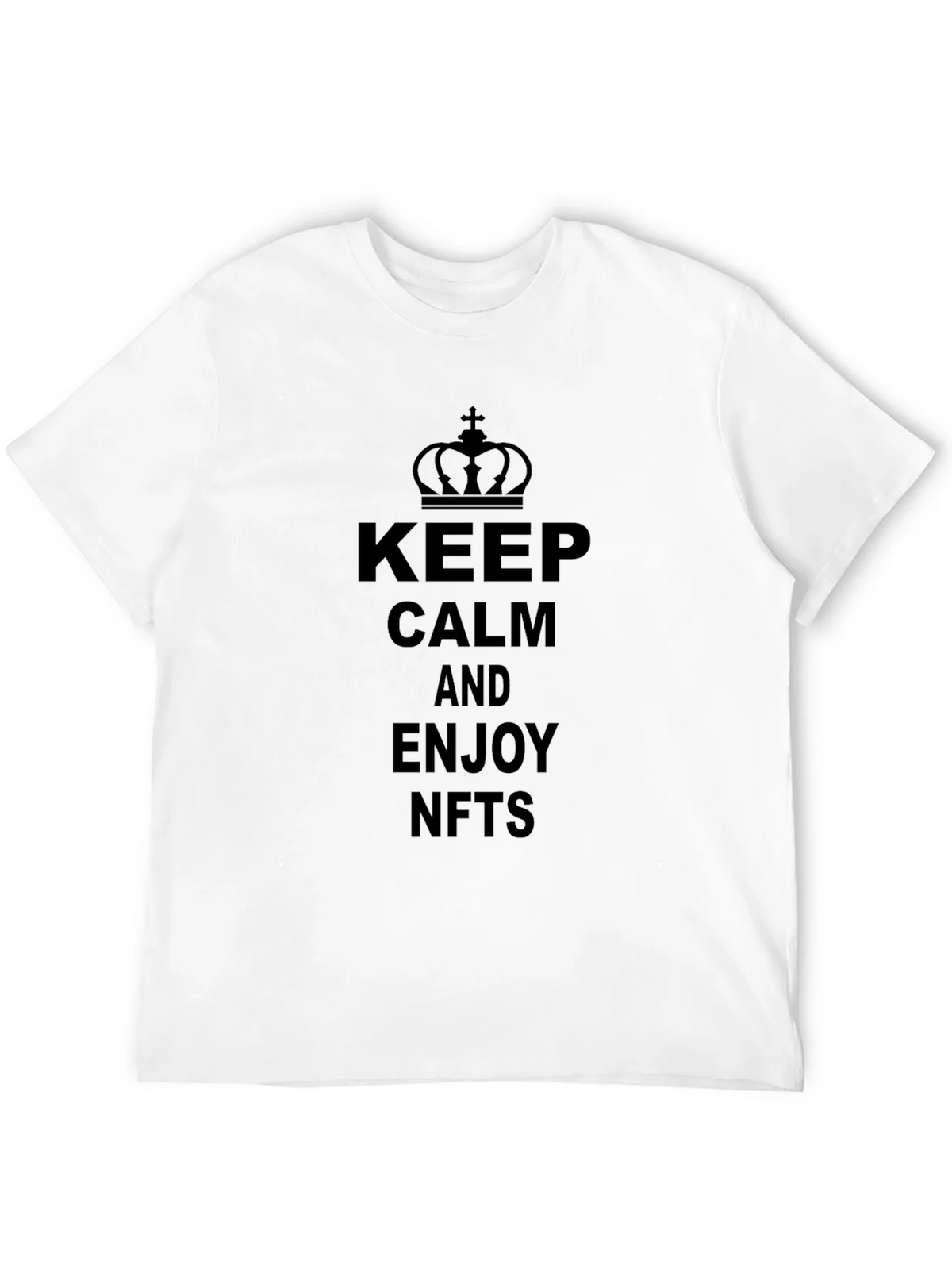 Keep Calm and Enjoy NFTs Black T-Shirt product image 11