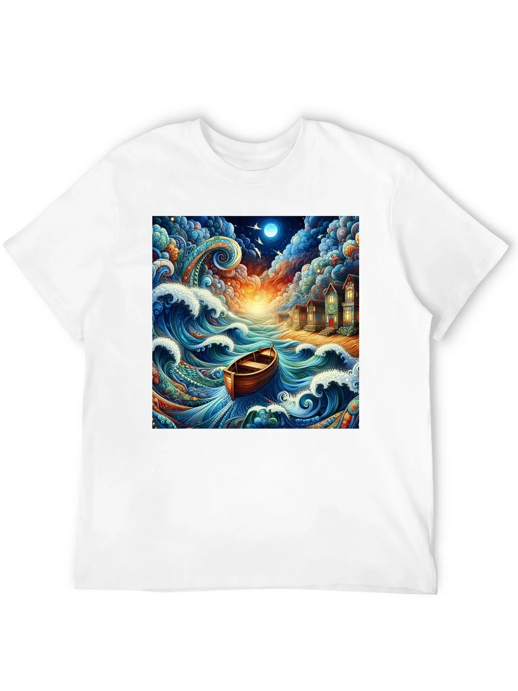 Whimsical Ocean Boat Ride Graphic Tee product image 11