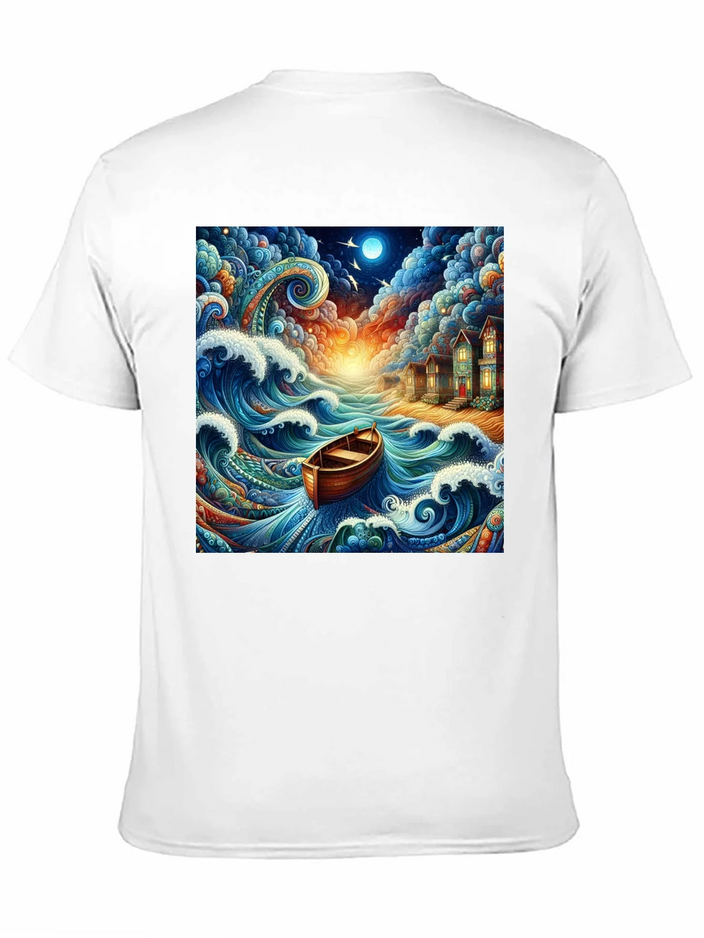 Whimsical Ocean Boat Ride Graphic Tee product image 10