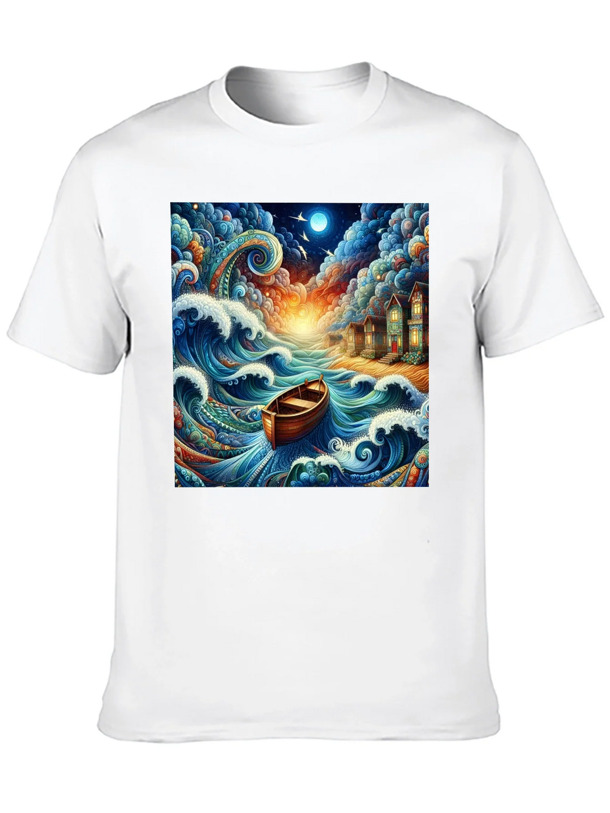 Whimsical Ocean Boat Ride Graphic Tee product image 9