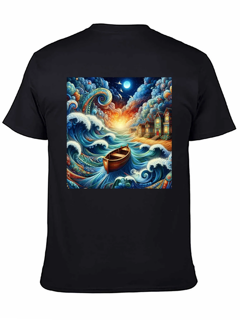 Whimsical Ocean Boat Ride Graphic Tee product image 4