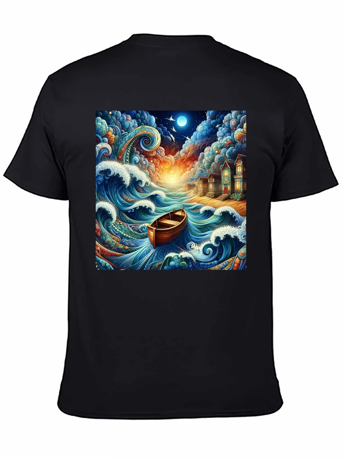 Whimsical Ocean Boat Ride Graphic Tee product image 4