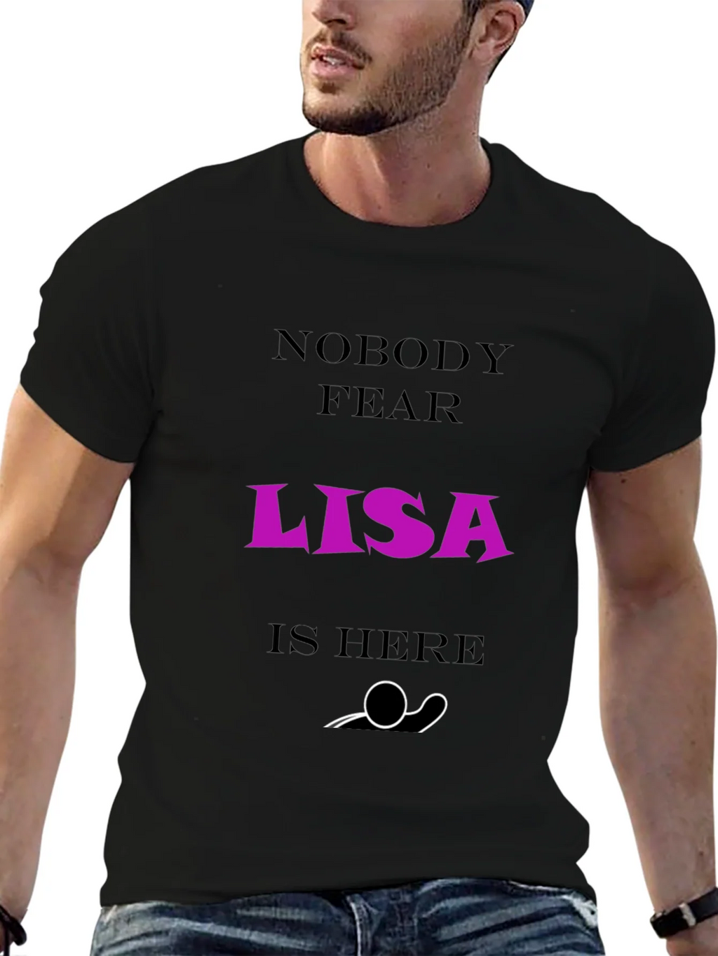 Nobody Fear Lisa Is Here T-Shirt - Funny Graphic Tee product image 6