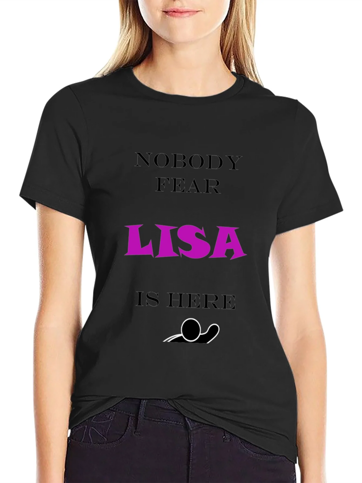 Nobody Fear Lisa Is Here T-Shirt - Funny Graphic Tee product image 2