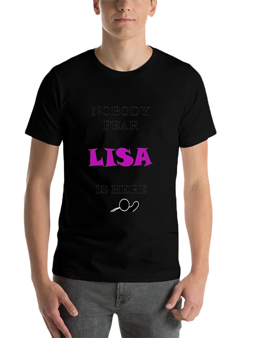 Nobody Fear Lisa Is Here T-Shirt - Funny Graphic Tee product image 4