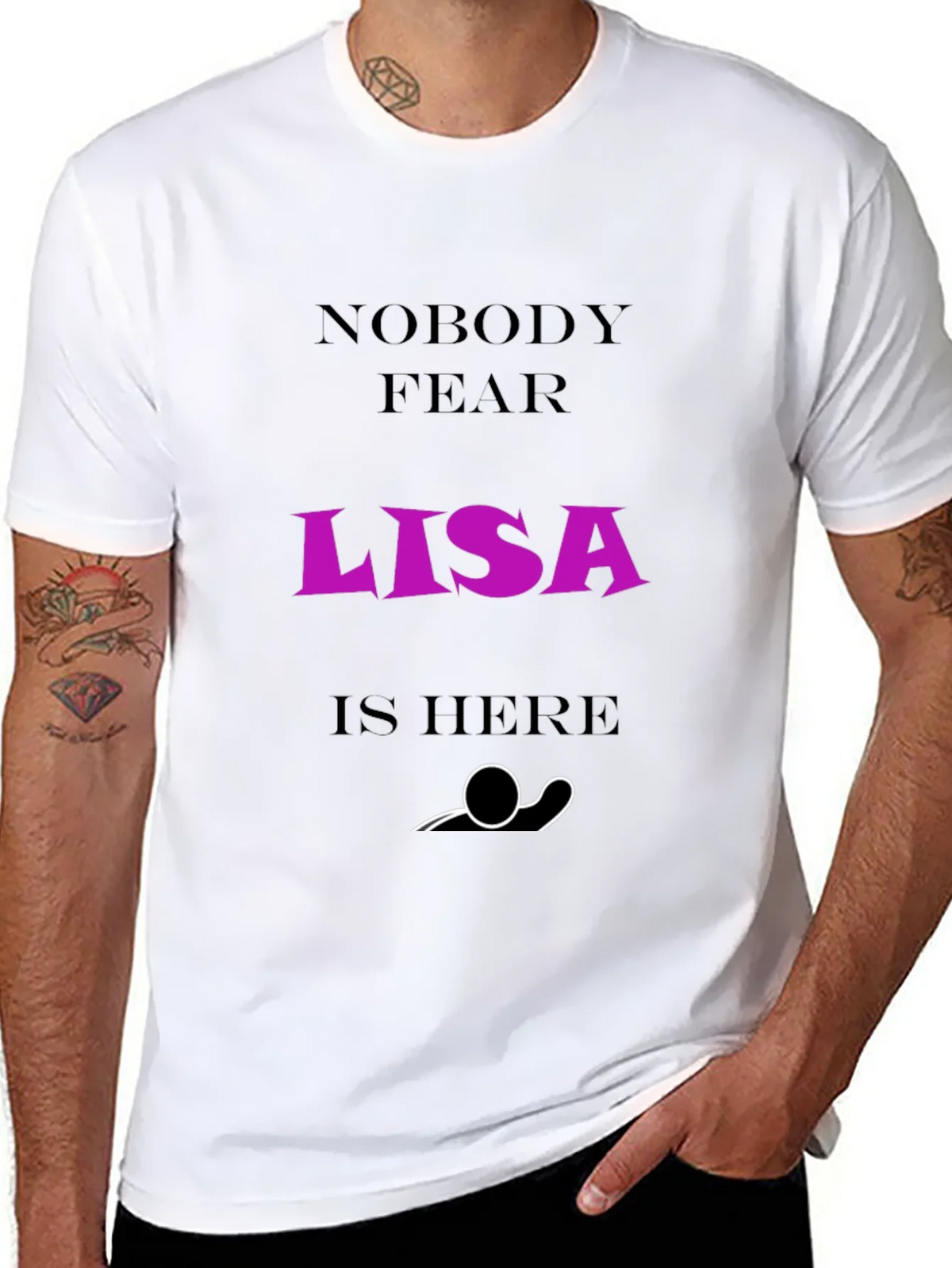 Nobody Fear Lisa Is Here T-Shirt - Funny Graphic Tee product image 7