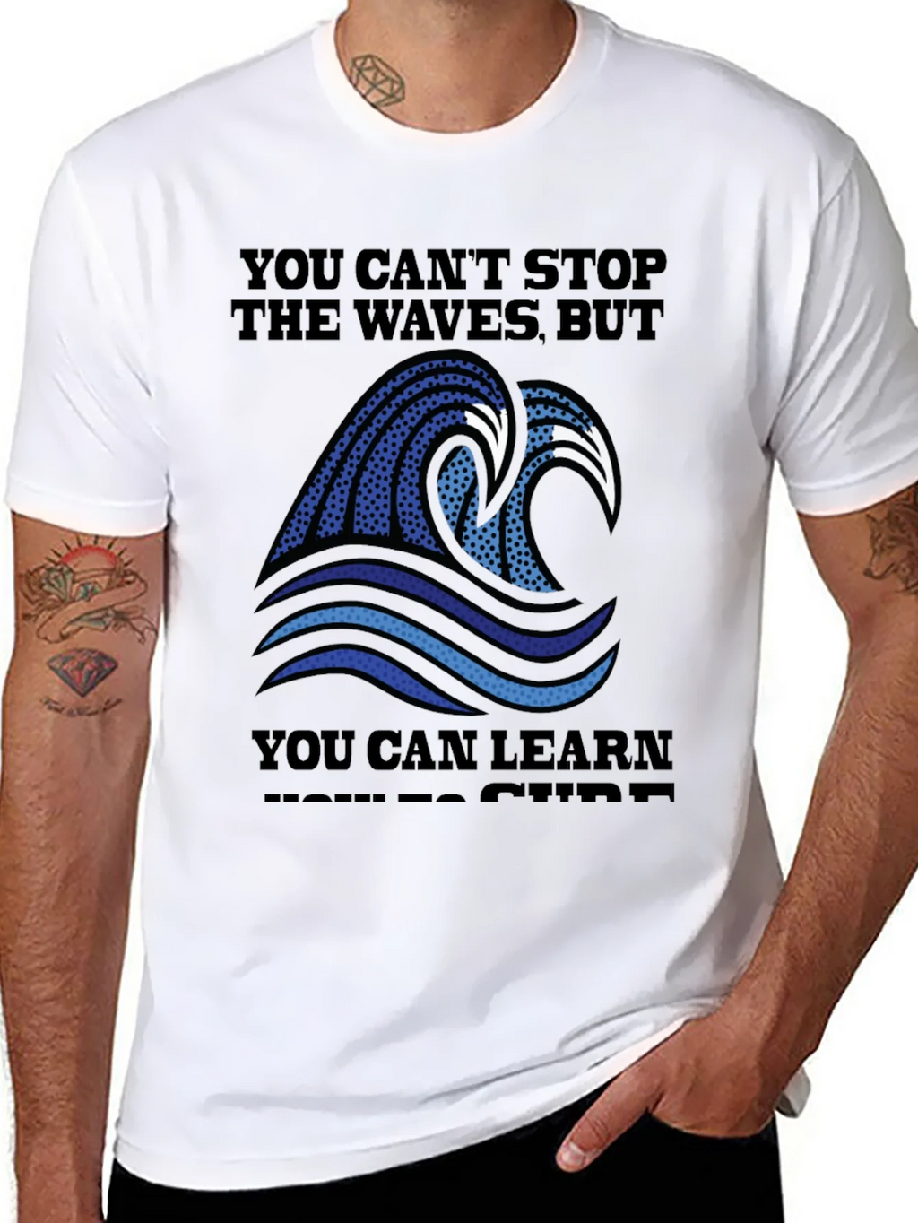 Wave Graphic T-Shirt - Surf Inspired Design product image 7