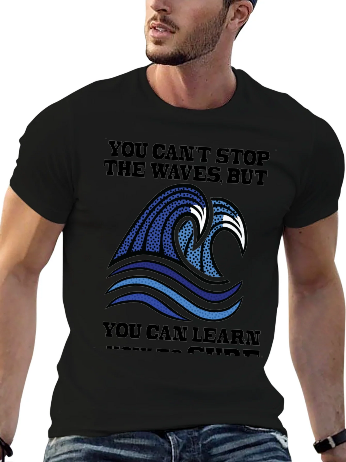 Wave Graphic T-Shirt - Surf Inspired Design product image 6