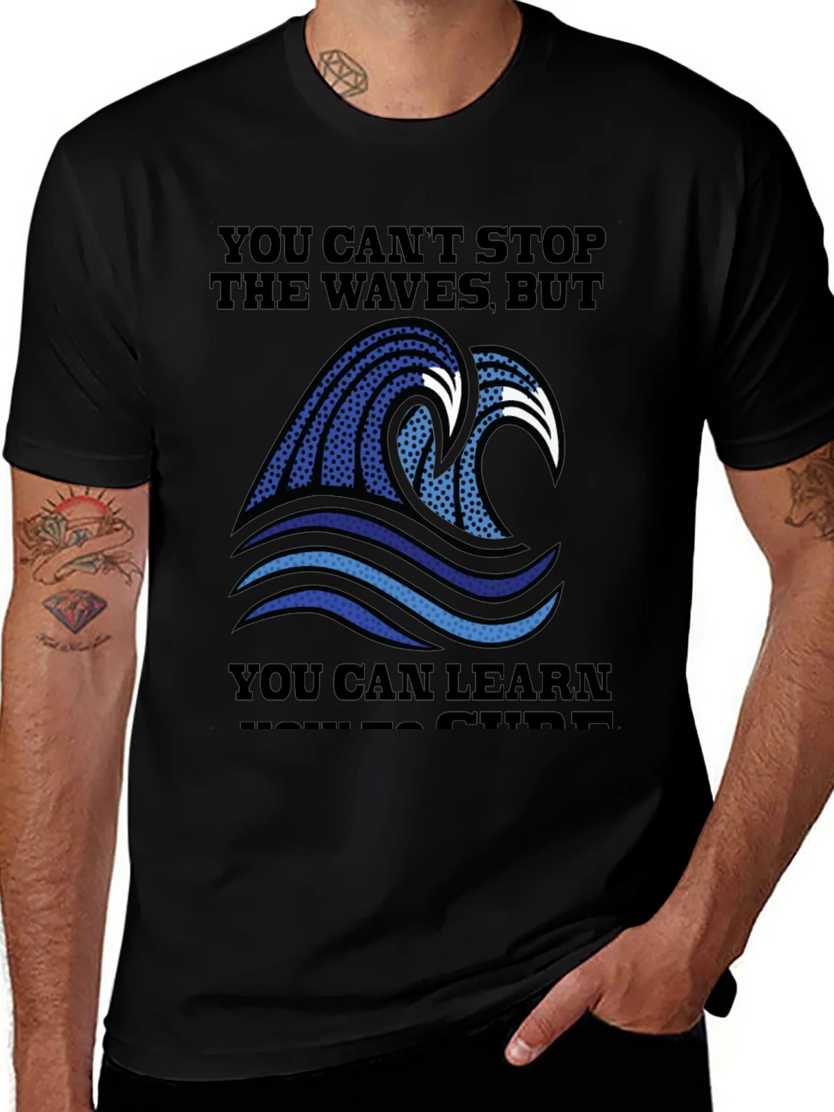 Wave Graphic T-Shirt - Surf Inspired Design product image 1
