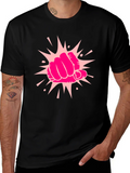 Power Punch Graphic Tee - Black Cotton T-Shirt product image 1