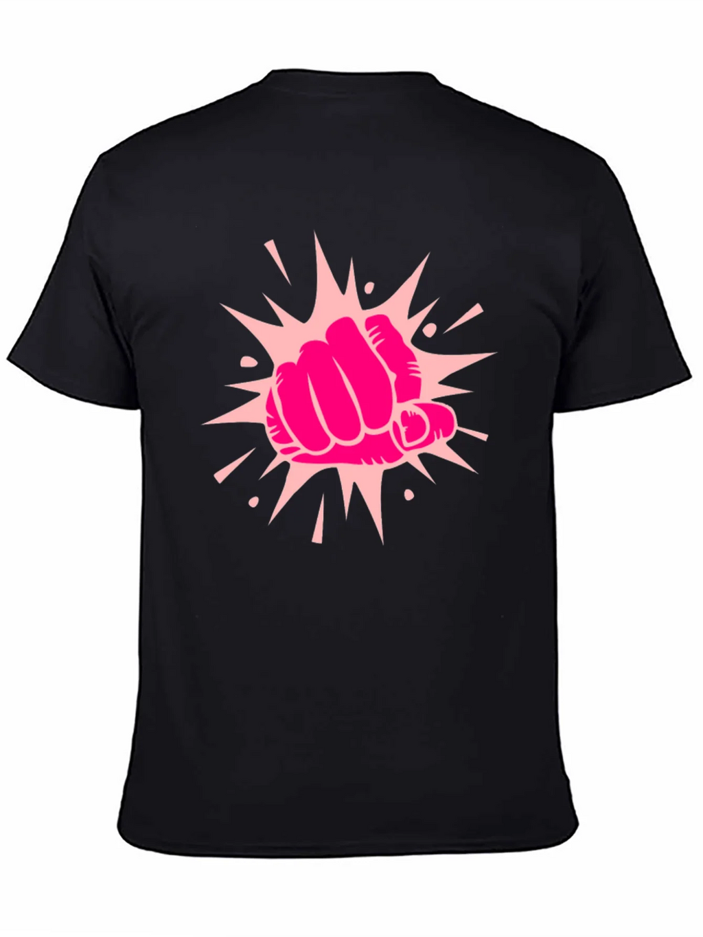 Power Punch Graphic Tee - Black Cotton T-Shirt product image 3