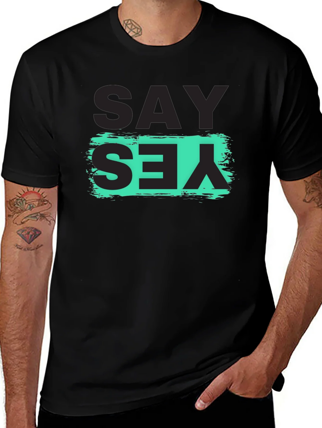 Say Yes Graphic Tee - Trendy T-Shirt product image 1