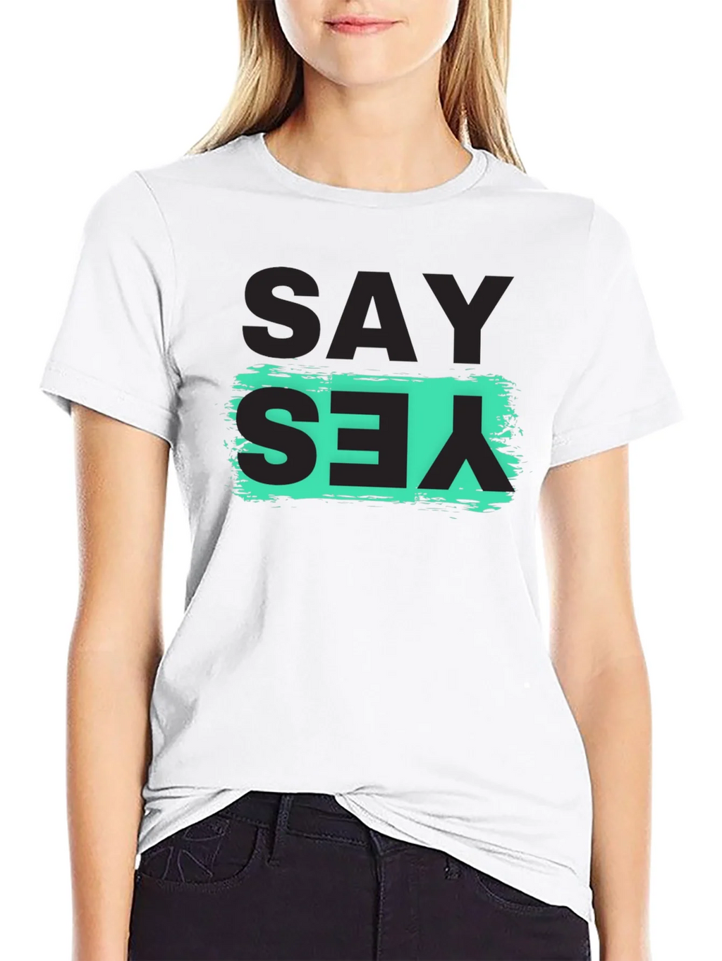 Say Yes Graphic Tee - Trendy T-Shirt product image 3