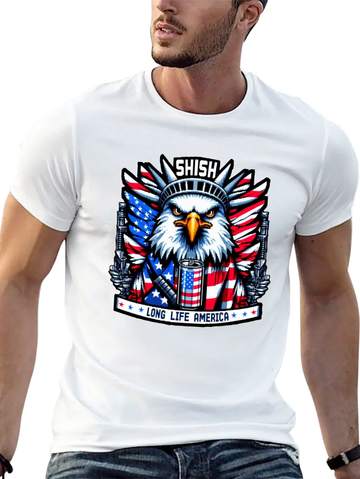 Shish Long Life America Eagle T-Shirt product image 12