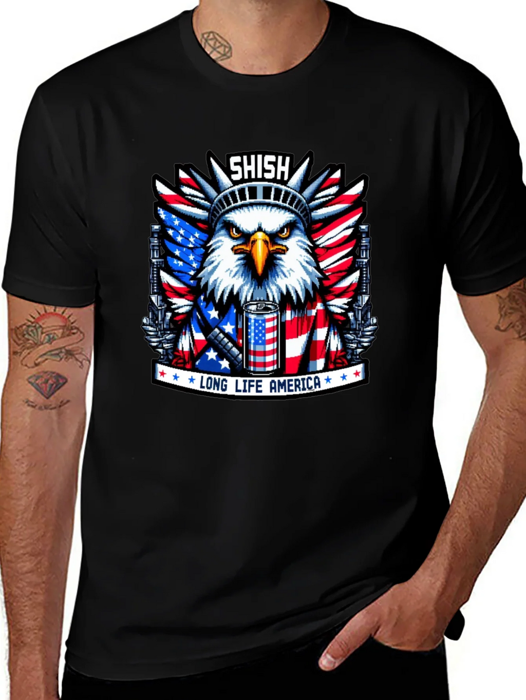 Shish Long Life America Eagle T-Shirt product image 1