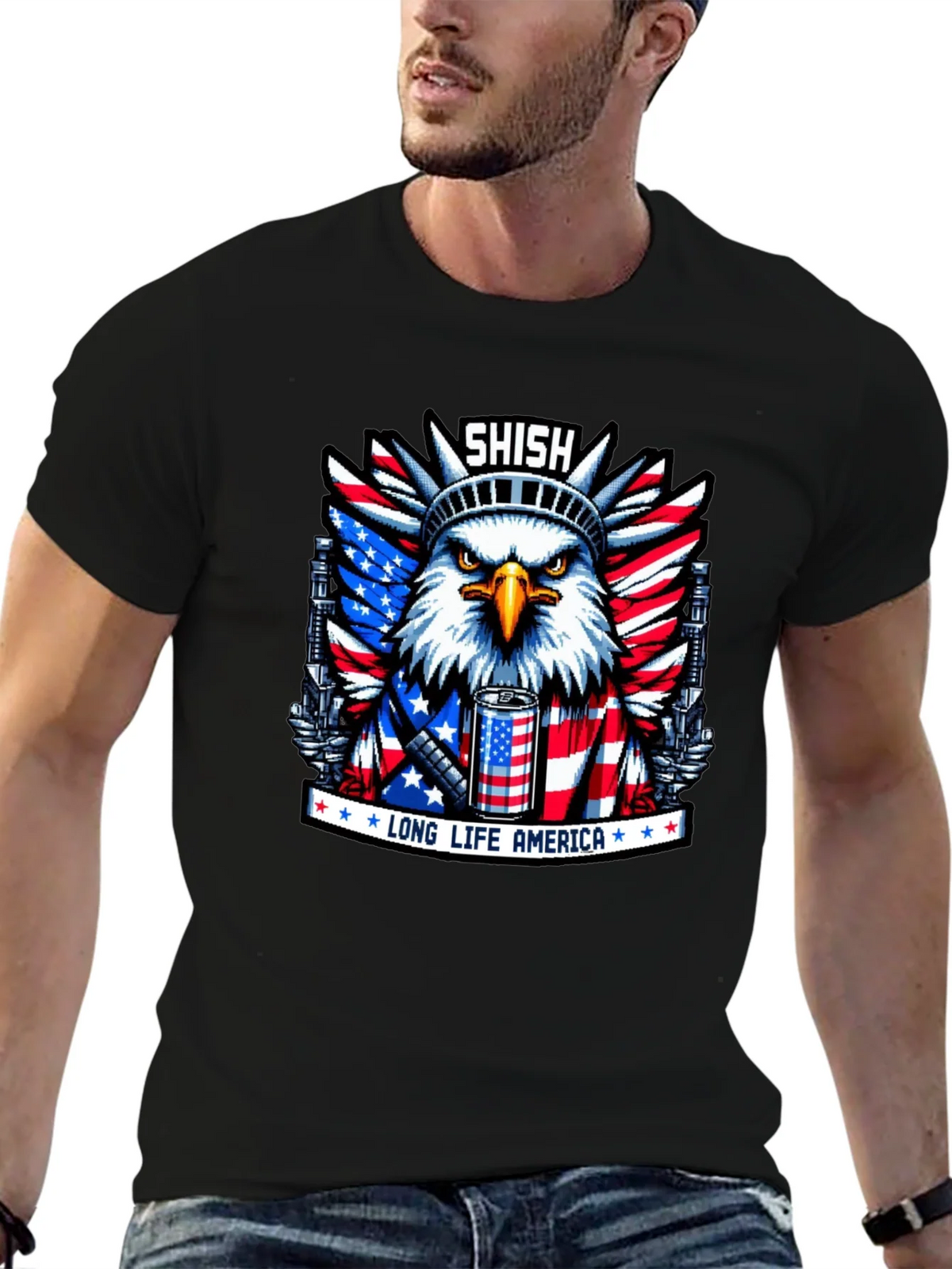 Shish Long Life America Eagle T-Shirt product image 6