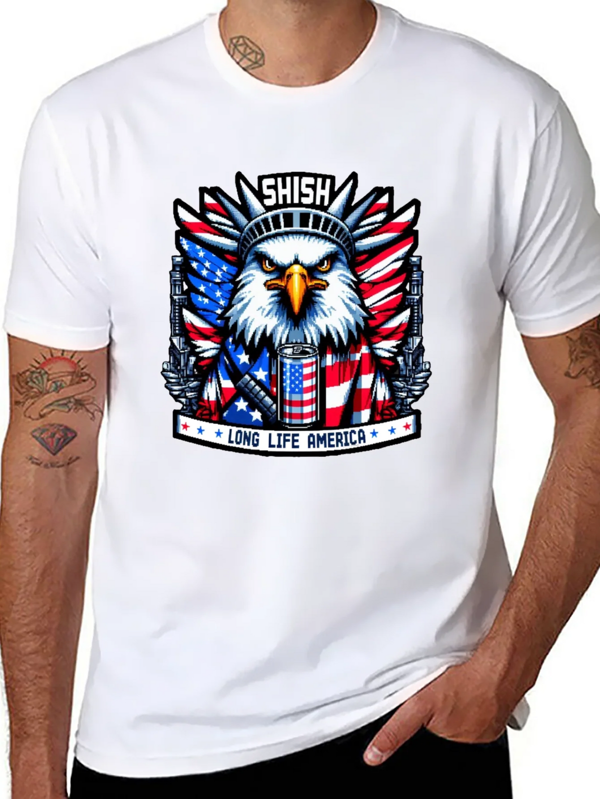 Shish Long Life America Eagle T-Shirt product image 7
