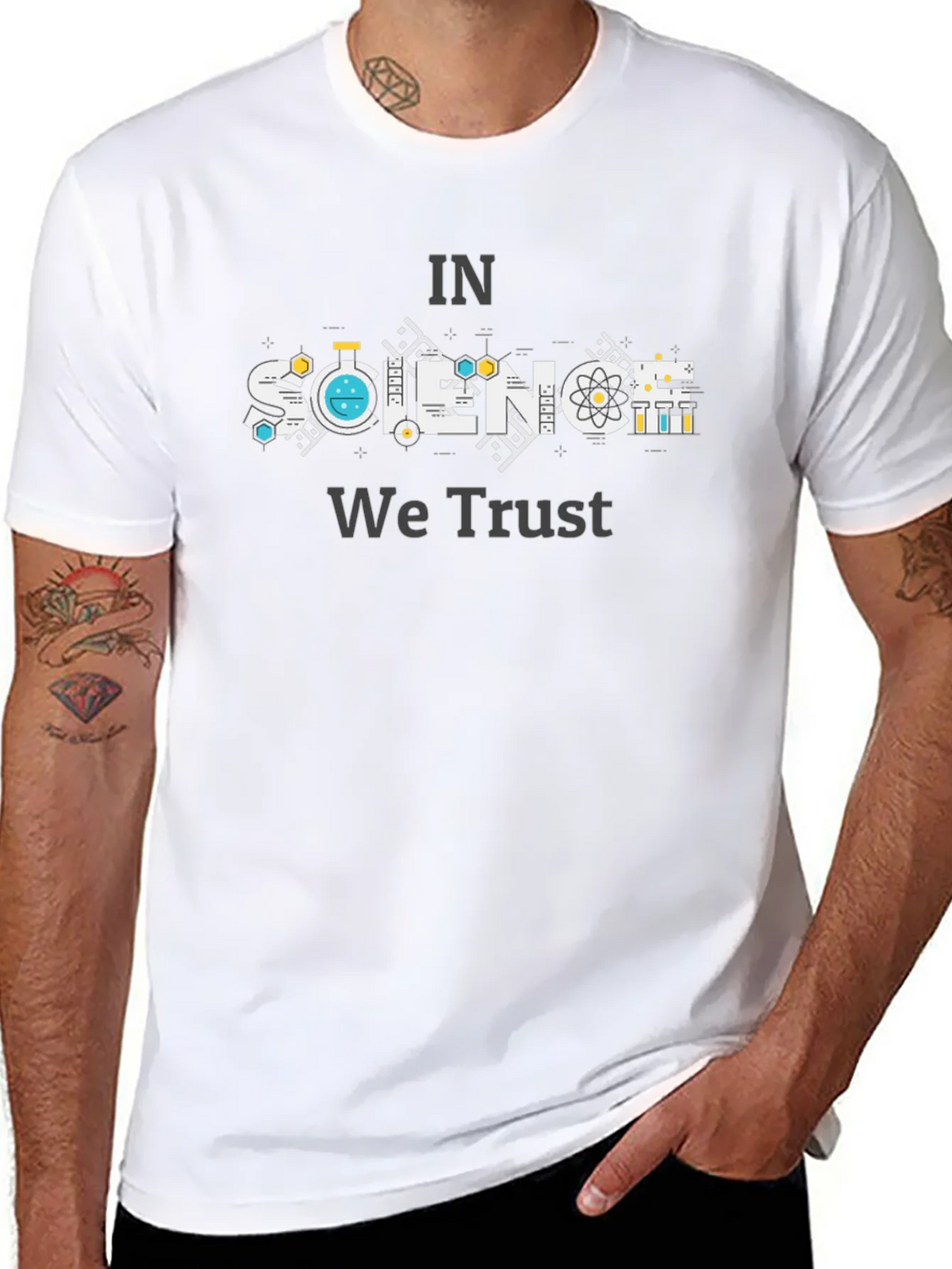 In Science We Trust T-Shirt - Black product image 7
