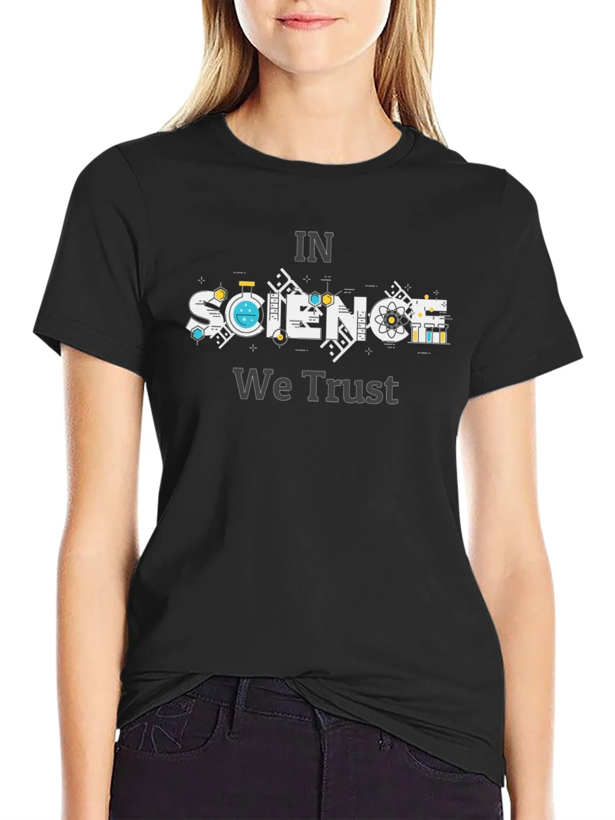 In Science We Trust T-Shirt - Black product image 2