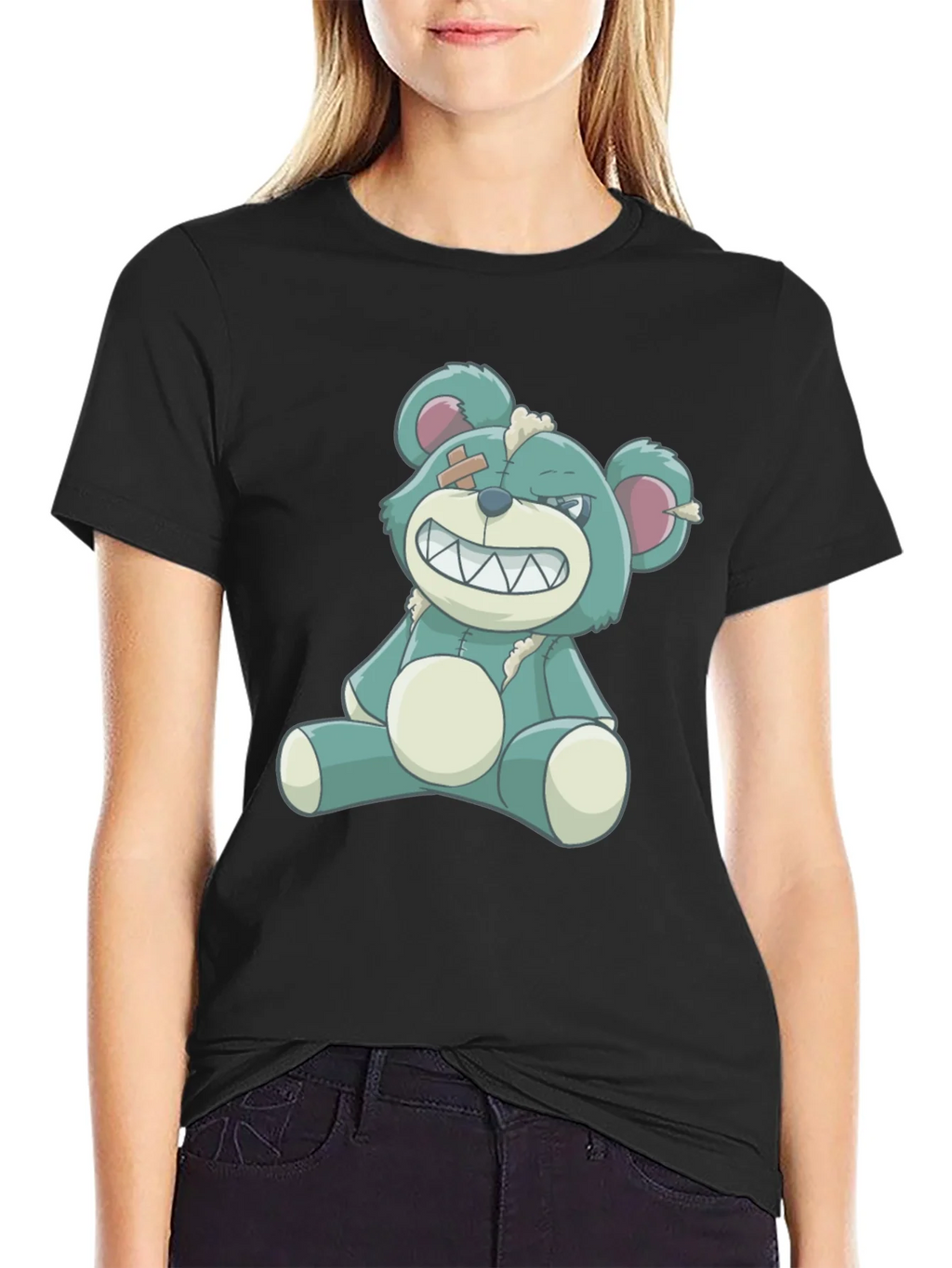 Grin Bear T-Shirt - Black product image 2