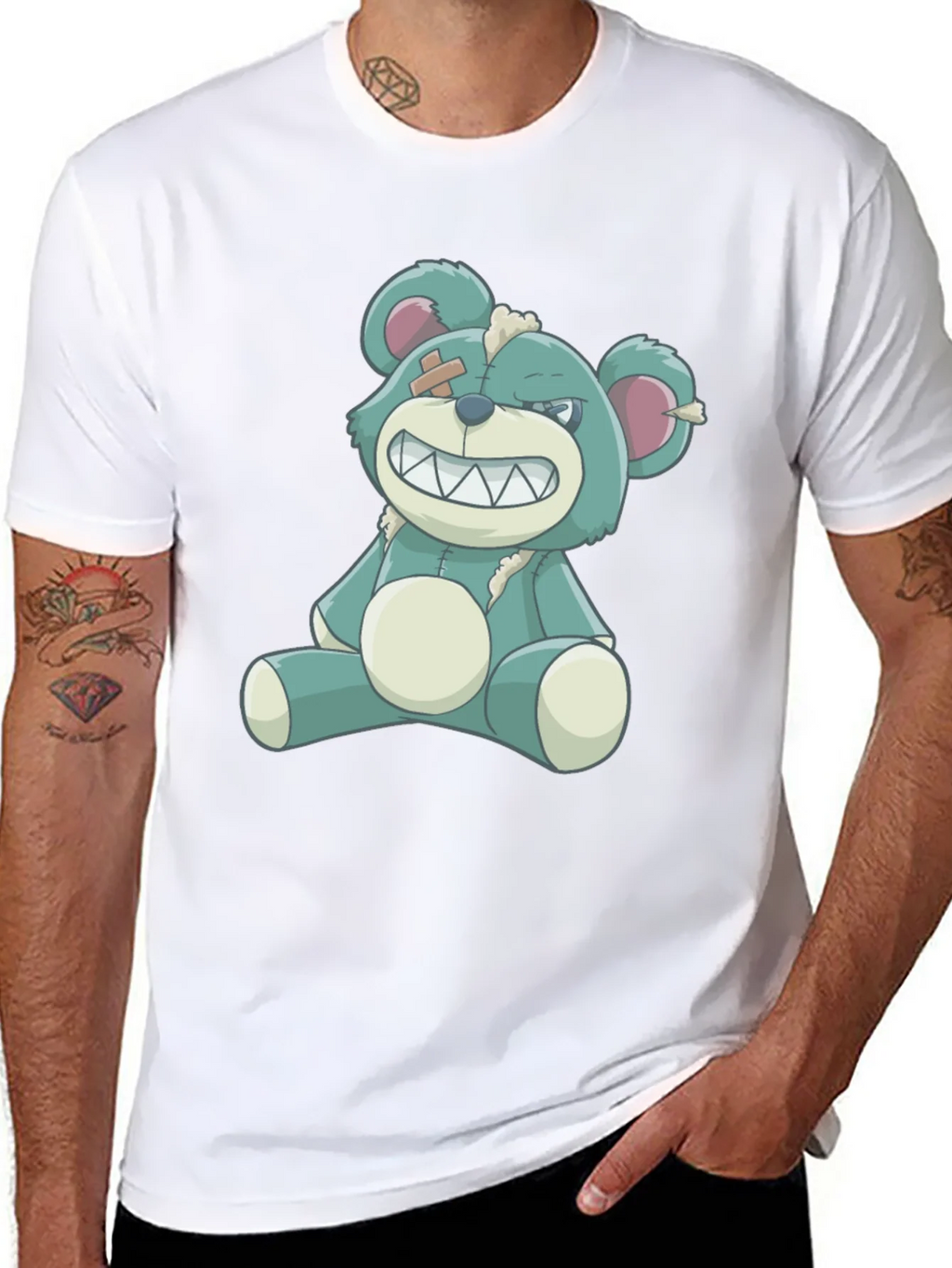 Grin Bear T-Shirt - Black product image 7