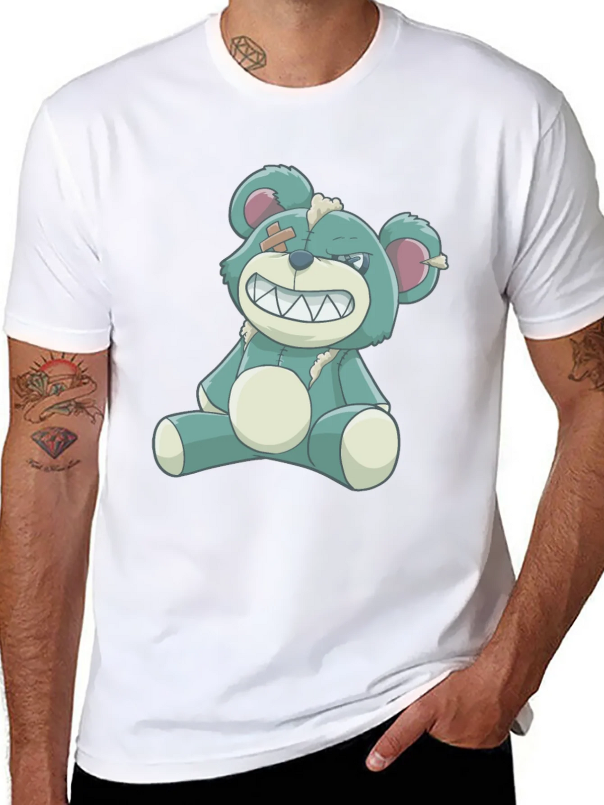 Grin Bear T-Shirt - Black product image 7