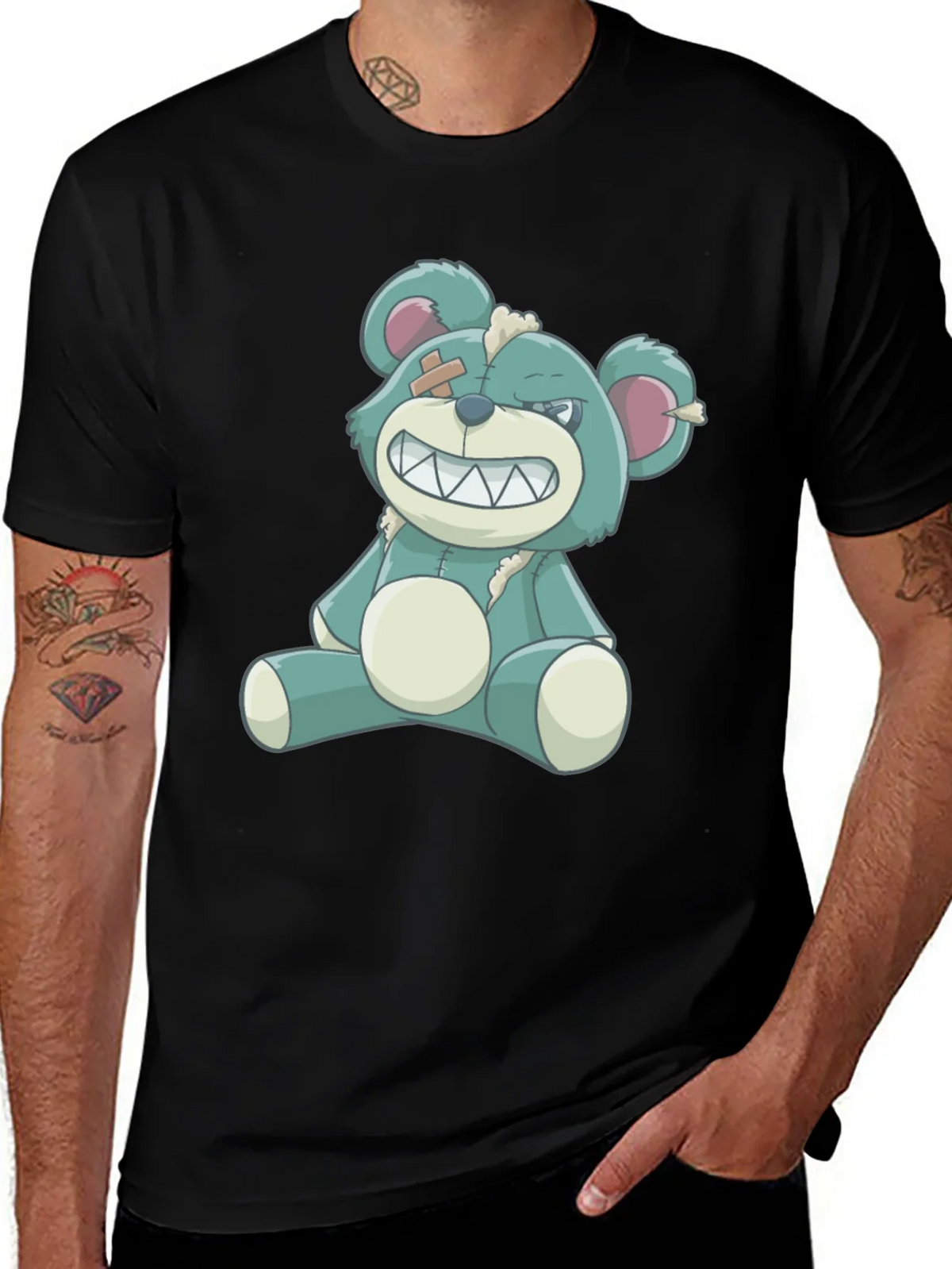 Grin Bear T-Shirt - Black product image 1