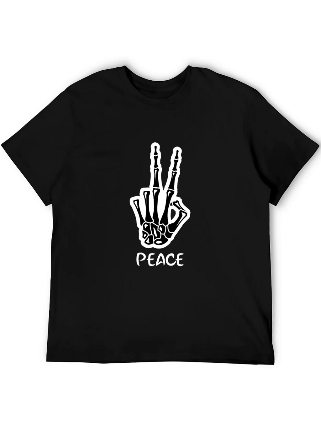Peace Skeleton Hand Graphic Tee product image 5