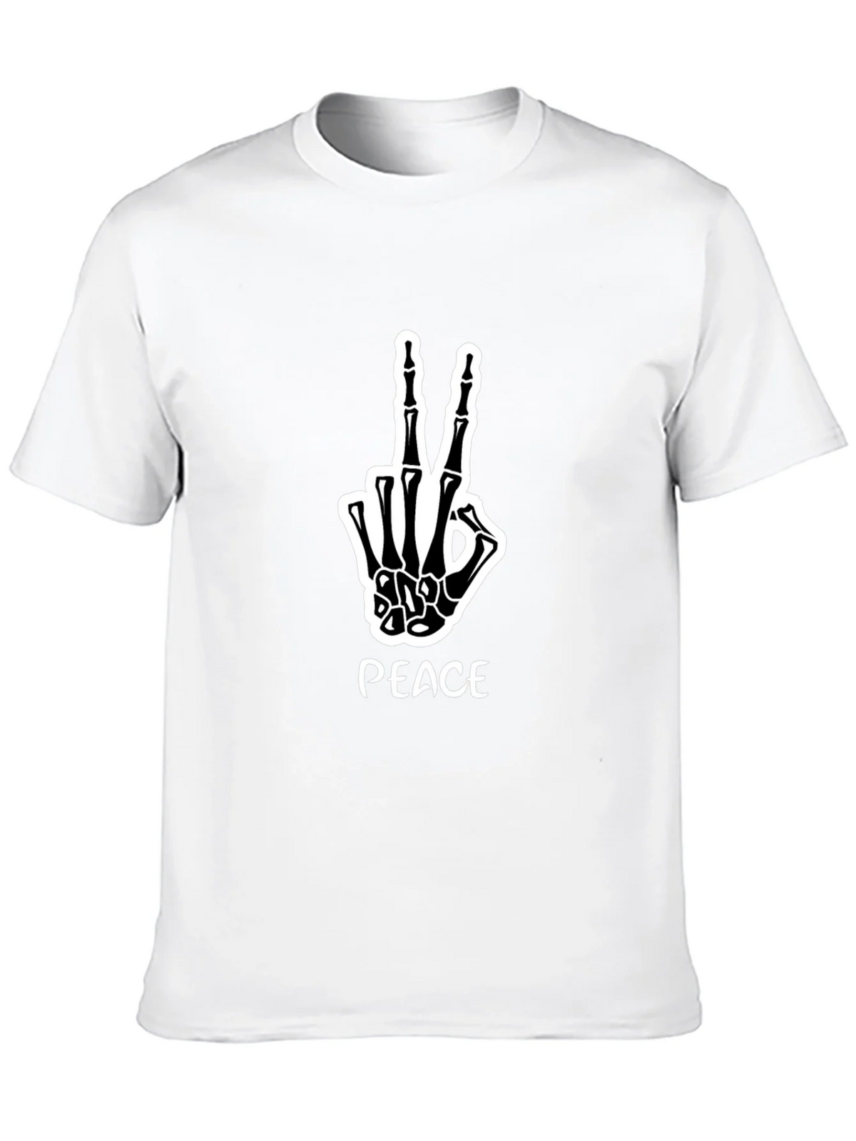 Peace Skeleton Hand Graphic Tee product image 9