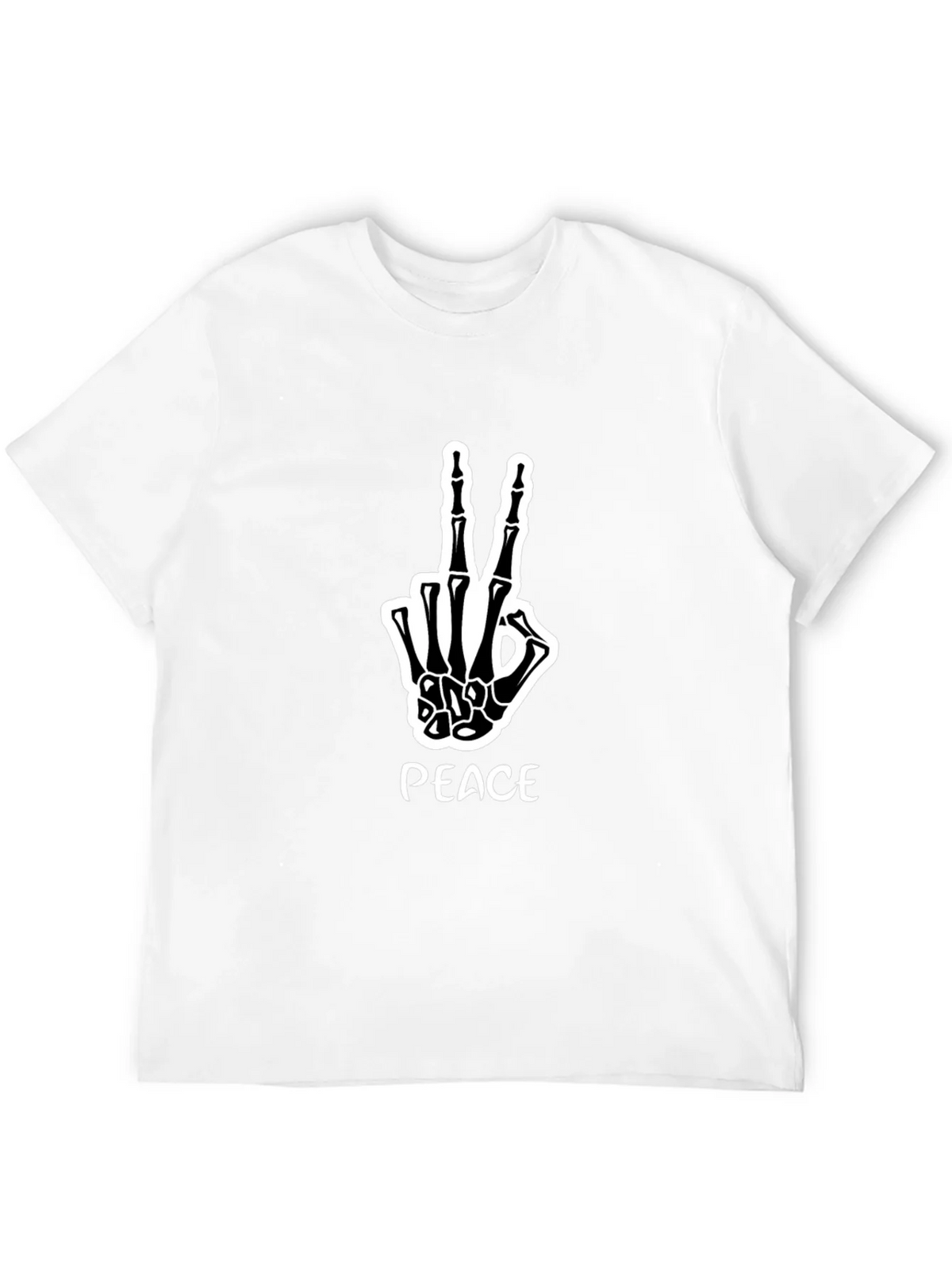 Peace Skeleton Hand Graphic Tee product image 11