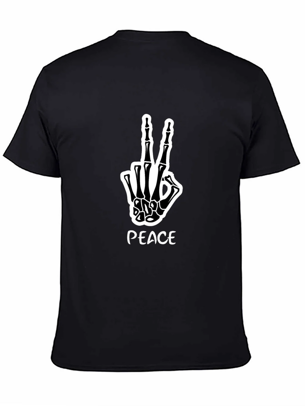 Peace Skeleton Hand Graphic Tee product image 4