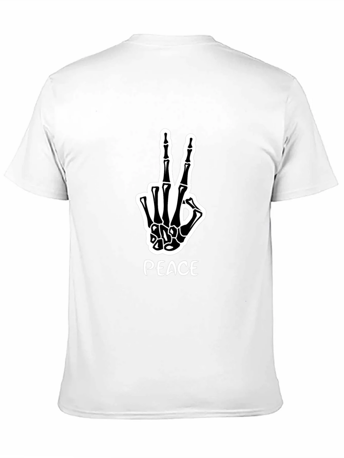 Peace Skeleton Hand Graphic Tee product image 10