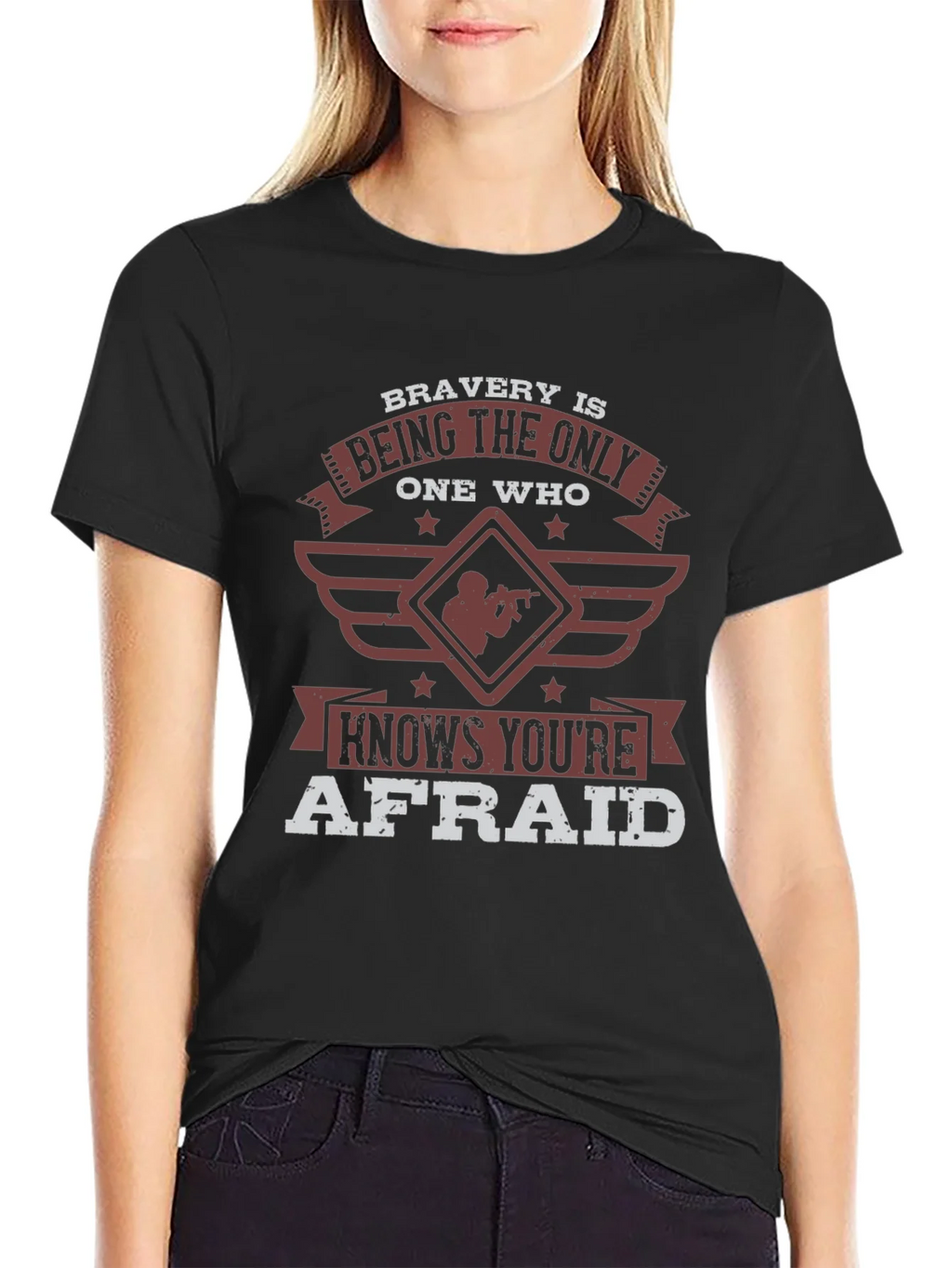 Bravery Shirt: Military-Themed Graphic Tee product image 2
