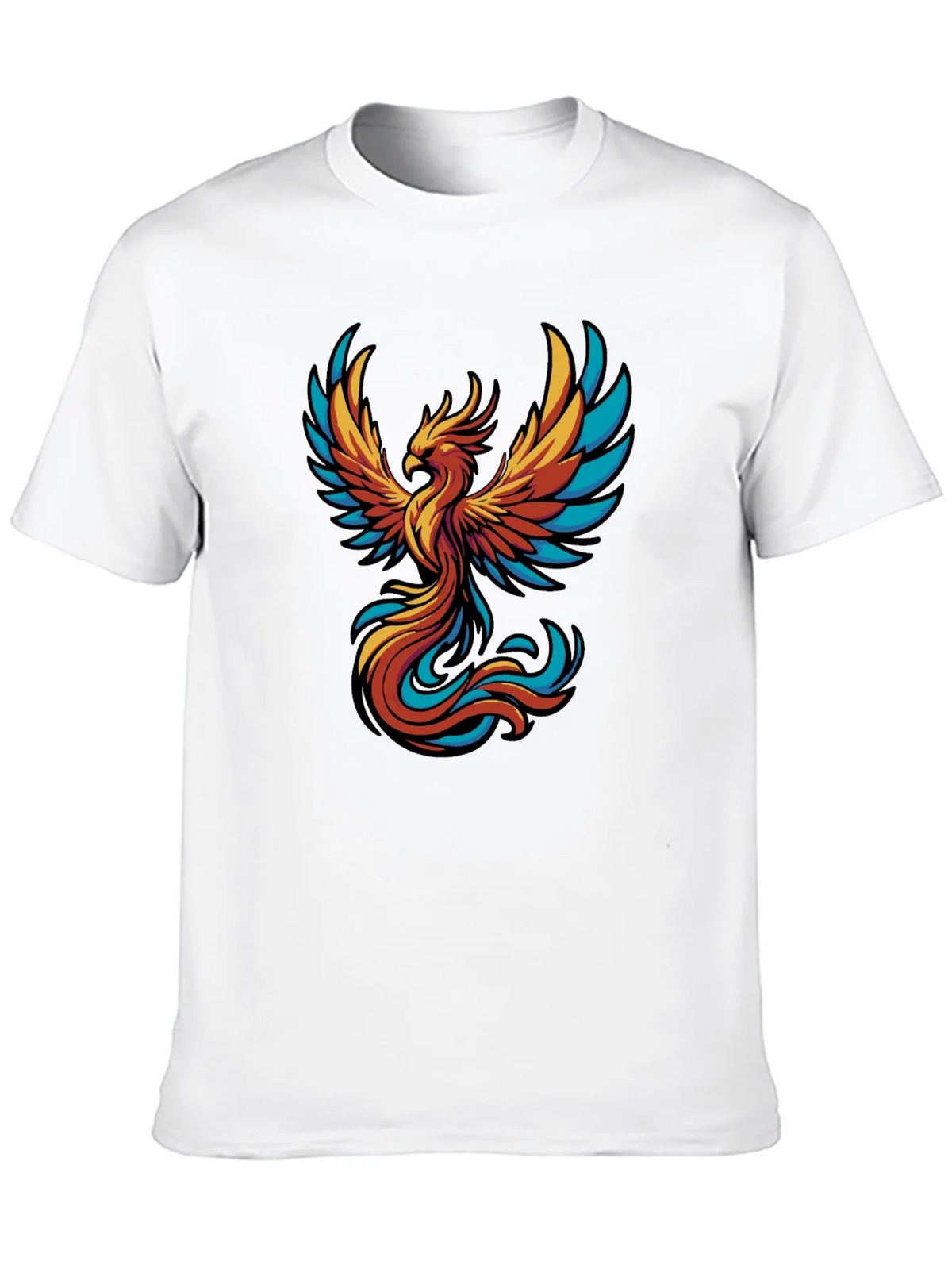 Phoenix Graphic Tee - Black Cotton T-Shirt product image 7