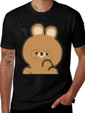 Cute Cartoon Bear T-Shirt - Unisex Soft Cotton Tee product image 1