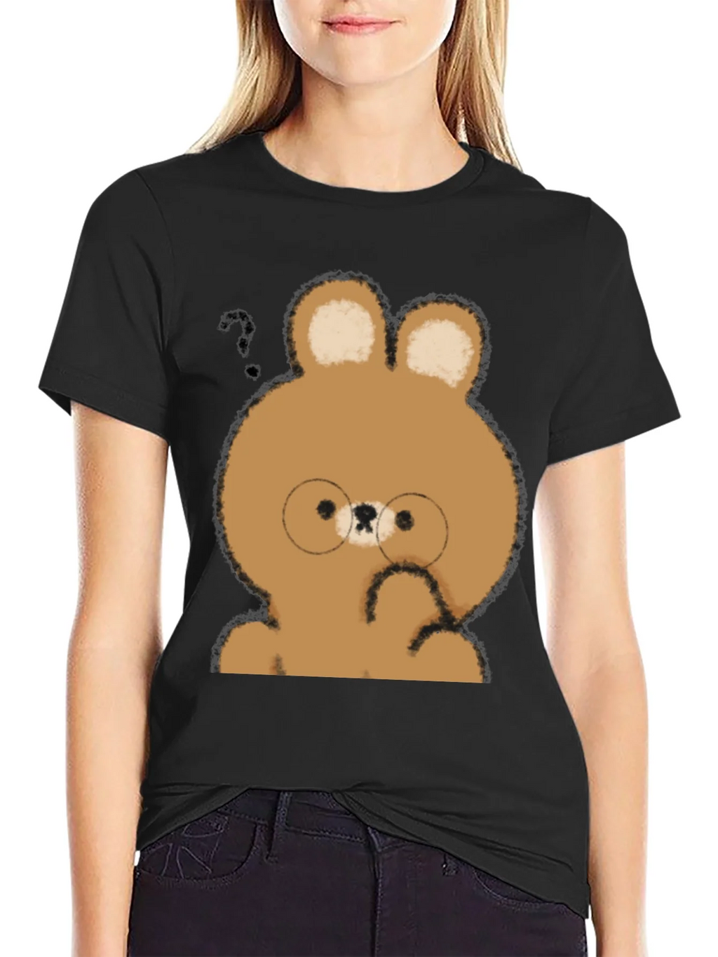 Cute Cartoon Bear T-Shirt - Unisex Soft Cotton Tee product image 2