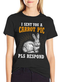 Carrot Pic Bunny Tee - Please Respond Funny T-Shirt product image 1