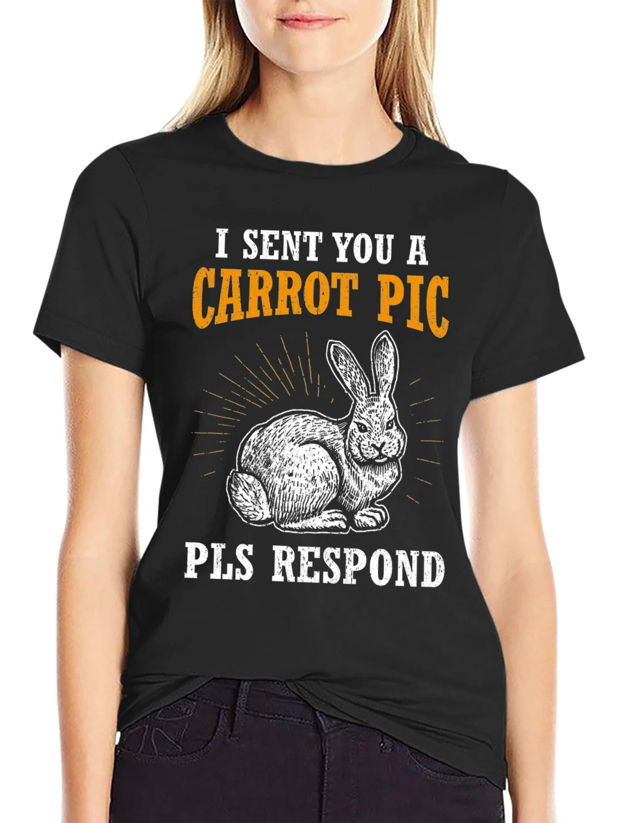 Carrot Pic Bunny Tee - Please Respond Funny T-Shirt product image 1