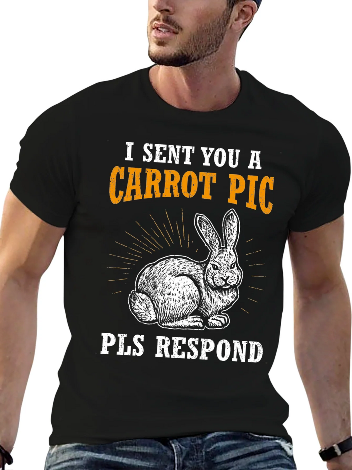 Carrot Pic Bunny Tee - Please Respond Funny T-Shirt product image 5