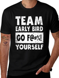 Team Early Bird Funny Graphic Tee product image 1
