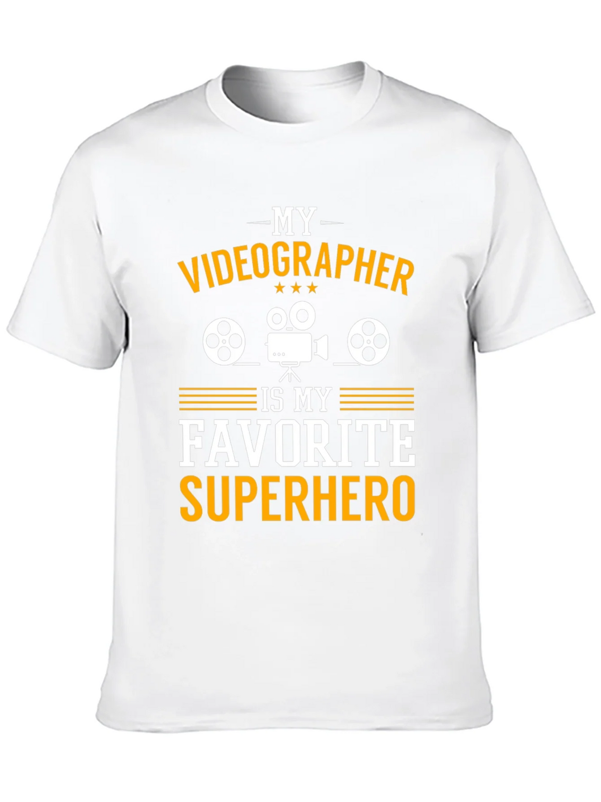 Videographer Superhero Graphic Tee - Black product image 9
