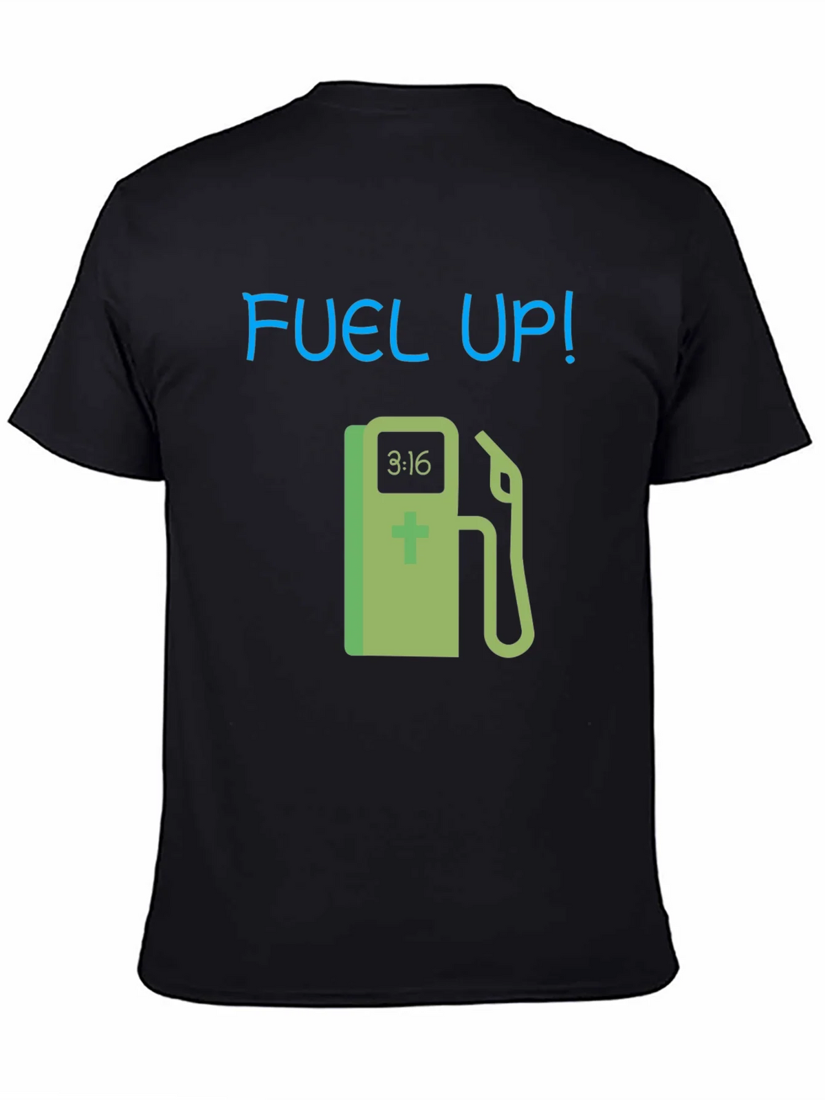 Fuel Up! Graphic Tee - Black Cotton T-Shirt product image 4