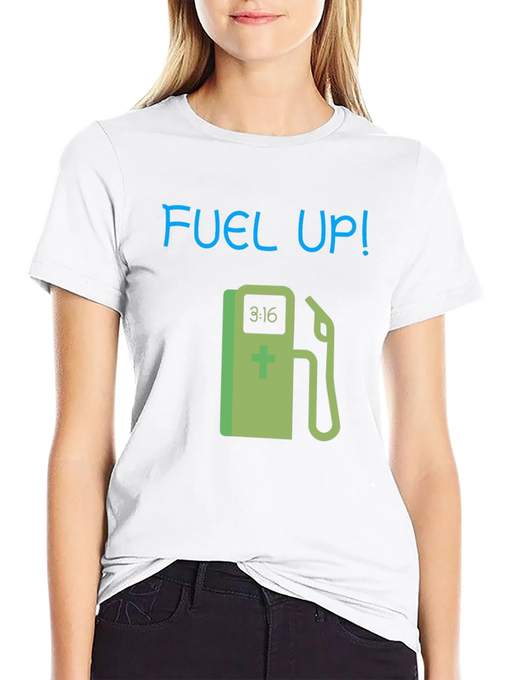 Fuel Up! Graphic Tee - Black Cotton T-Shirt product image 8