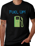 Fuel Up! Graphic Tee - Black Cotton T-Shirt product image 1