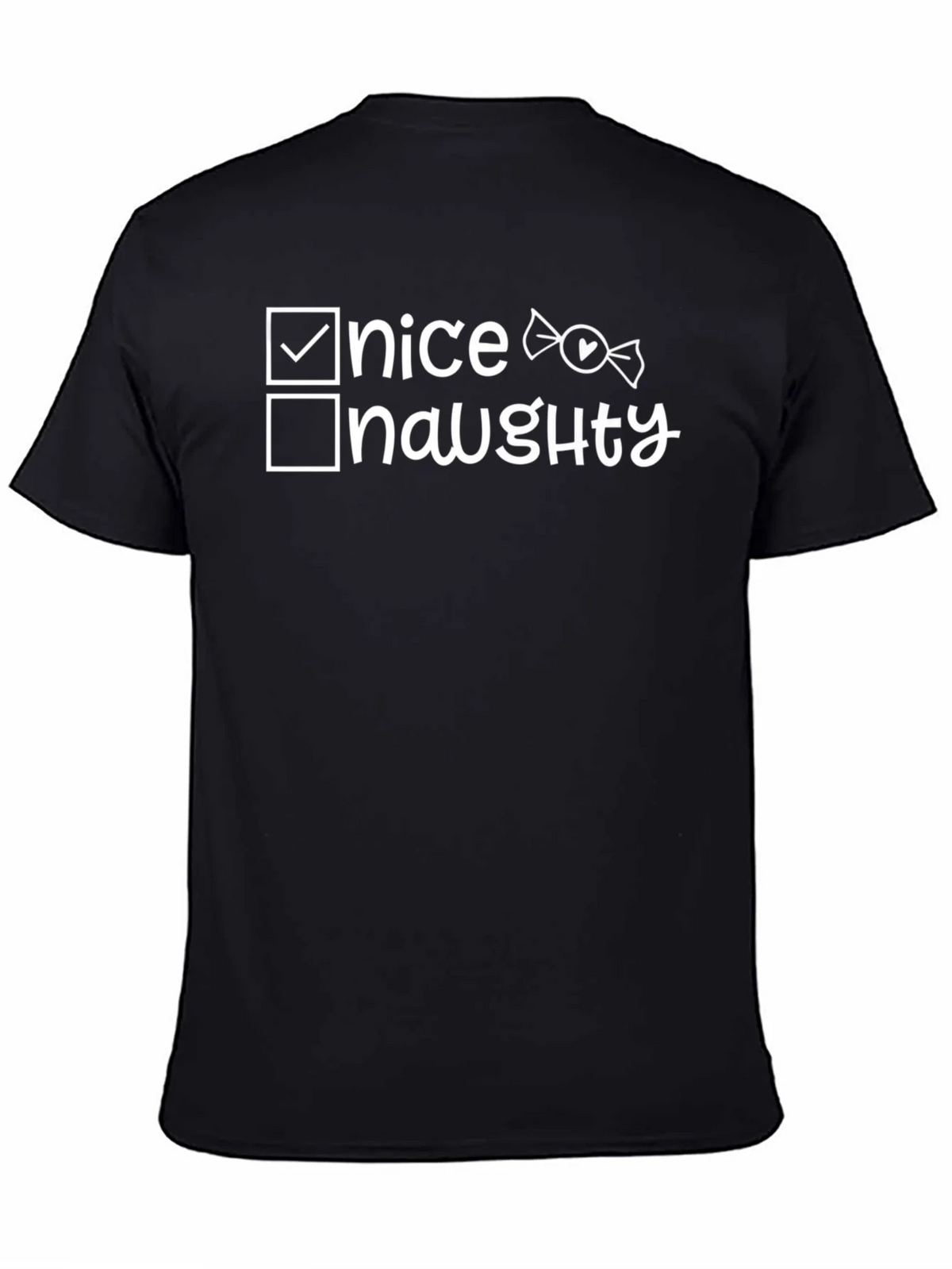 Nice or Naughty Holiday T-Shirt - Funny Christmas Tee product image 4