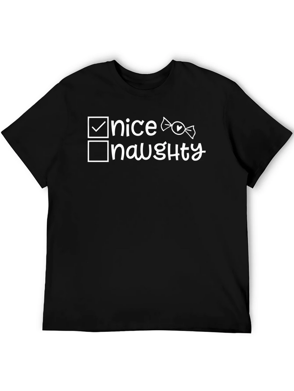 Nice or Naughty Holiday T-Shirt - Funny Christmas Tee product image 5